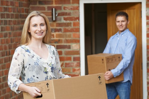 Office removals team planning a move in Kilburn