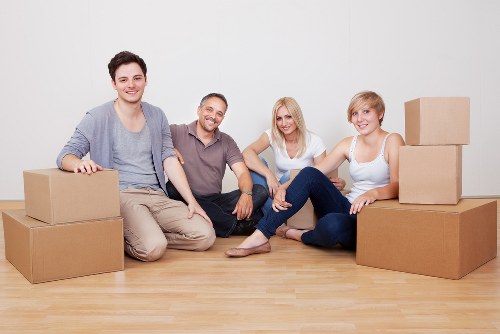 Residential flat move with boxes and furniture in Kilburn